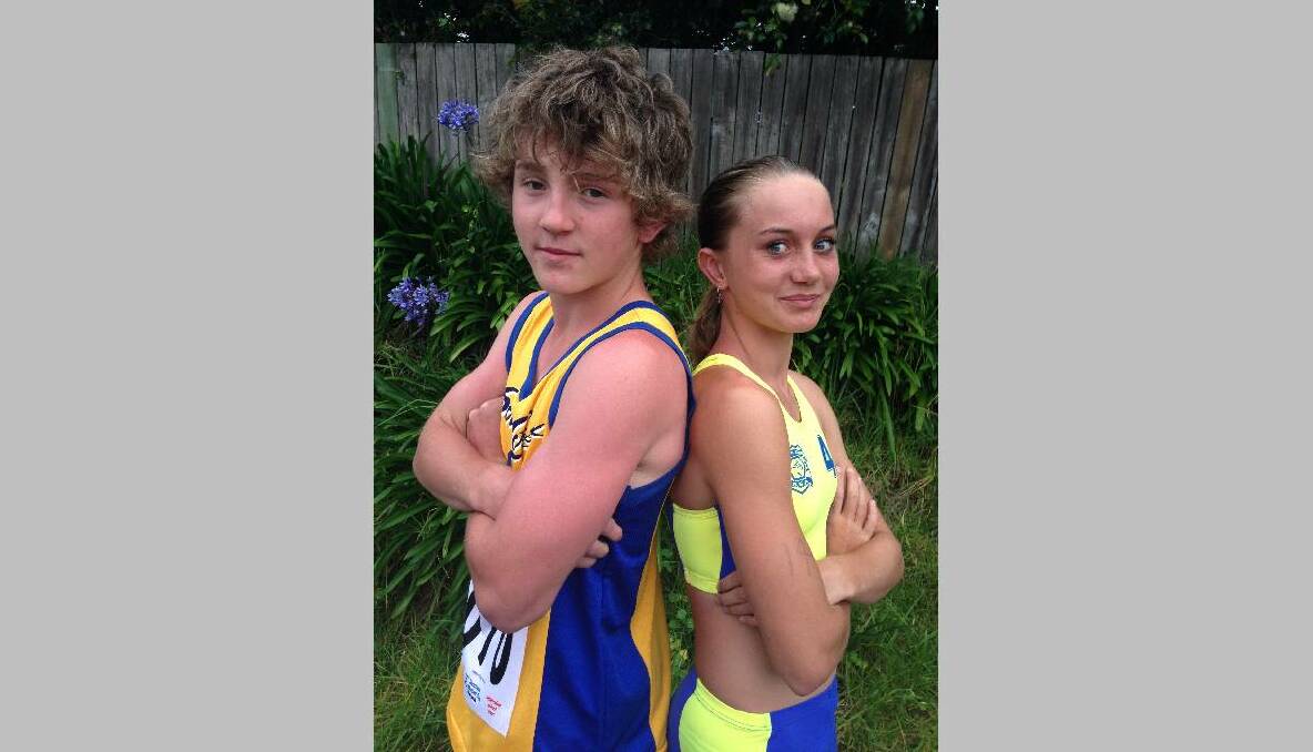 CHAMPIONS: Connor Griffiths and Lilly Bennett have had stellar sporting careers and are now seeking sponsorship so they can travel to Canada to represent Australia in athletics during July.