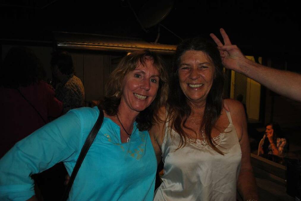 PARTY: Maree Boulton and Cheryl Colburn enjoying New Year’s Eve at the Bodalla Arms Hotel.