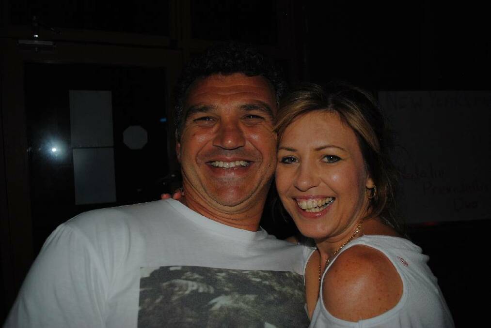 DANCING: John and Katrina Gloisio of Canberra and Bodalla celebrated New Year’s Eve together at the Bodalla Arms Hotel.