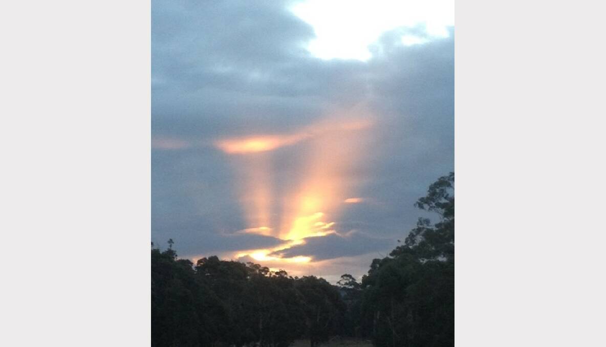 Sun going down at North Moruya. Photo by Jacelle Prendergast.
