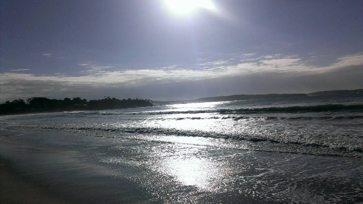 Deb Skender took this great shot during her morning stroll at North Broulee Beach.