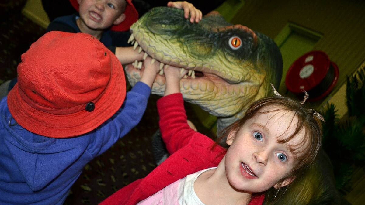  EDEN: Scarlett Brown of Bega Valley Family Day Care risked life and limb to get to know the dinosaurs inside out during National   Science Week.