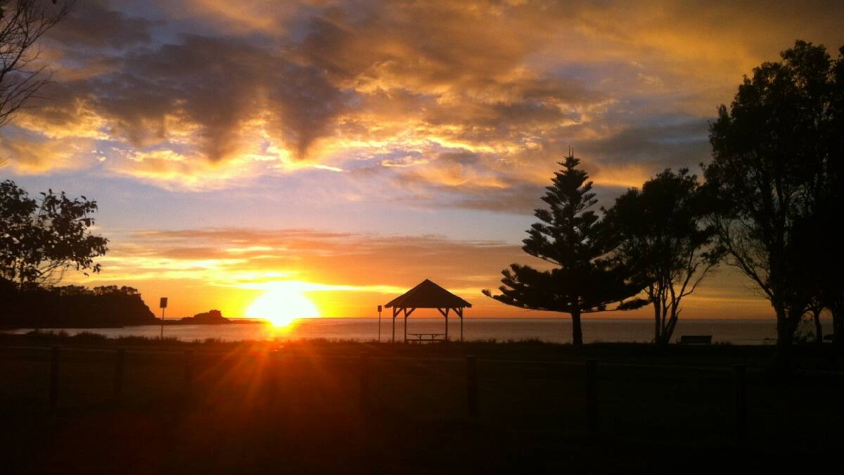   Sunrise at Malua Bay Beach. Photo by Mark Rutter.