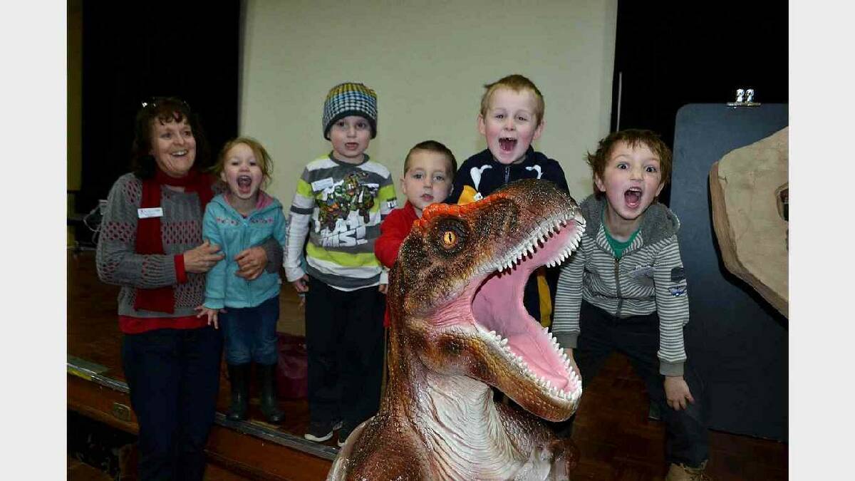 EDEN: The National Dinosaur Museum's travelling road show came to Eden last week for National Science Week. Marg Carson of Family   Day Care Bega had her hands full with little paleontologists Halle Berk, Beau Towill, Callum Gallagher, Blake Bateman and Bailen   Berk.