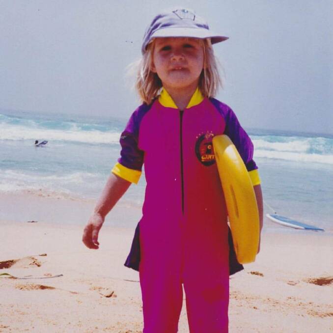Freya Prumm started surfing from a very young age, taught by her parents Robyn Convoy and Dean Prumm. Photo supplied