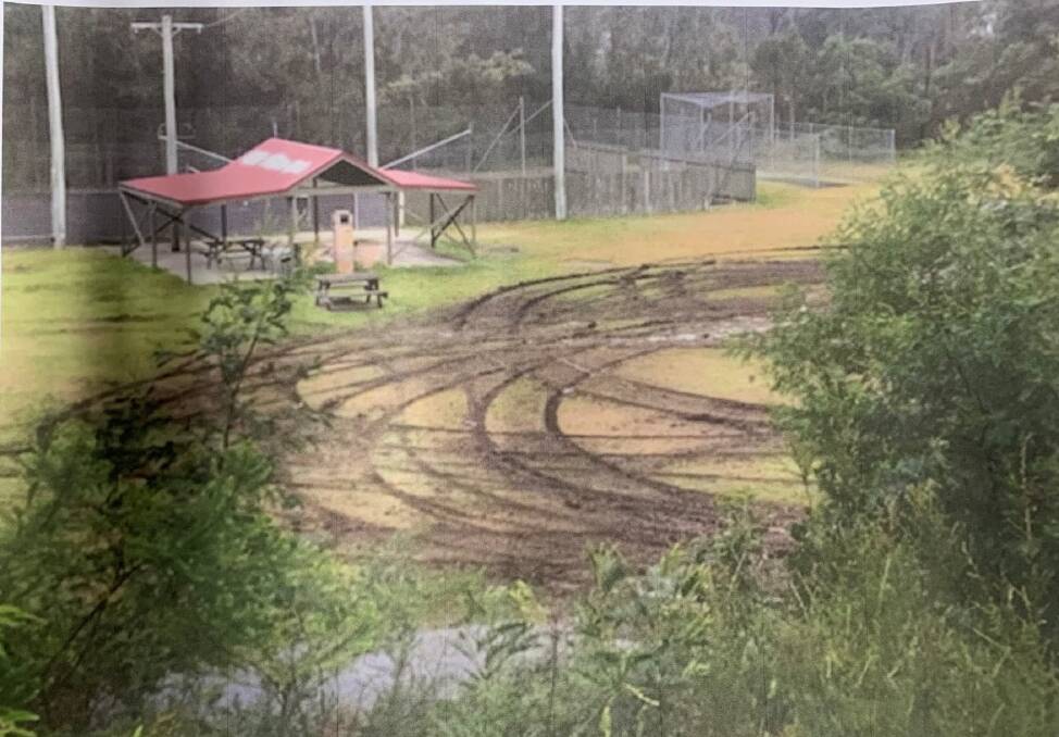 Nelligen Park has been deemed unusable after extensive damage was done to the grounds over the weekend. Photo: South Coast Police District