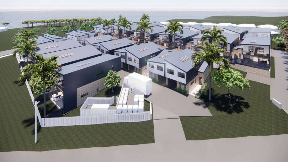 An artist's impression of what an eight-building, 39-unit development could look like on Noble Parade, Dalmeny.