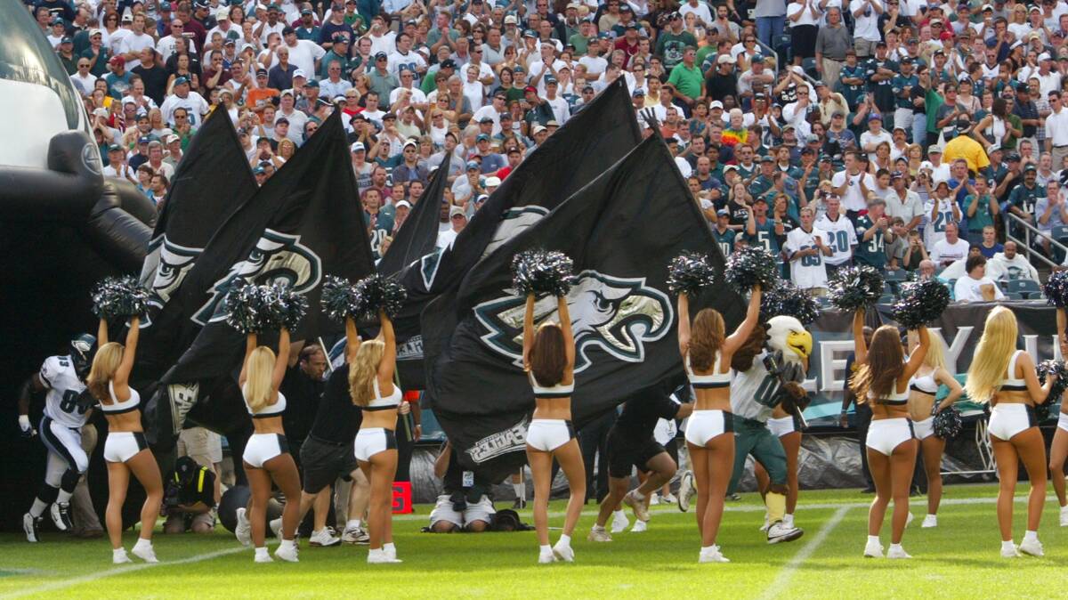 Eagles cheerleaders at Lincoln Financial Field. Picture: PHLCVB Eagles cheerleaders at Lincoln Financial Field. Picture: PHLCVB