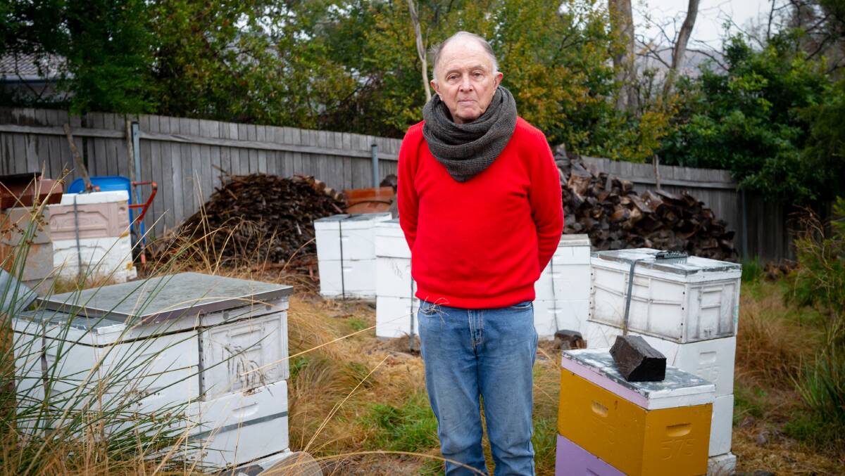 Alan Wade thinks it's likely the mite will spread, meaning it will be a lot more difficult to look after his own bees. Picture: Elesa Kurtz