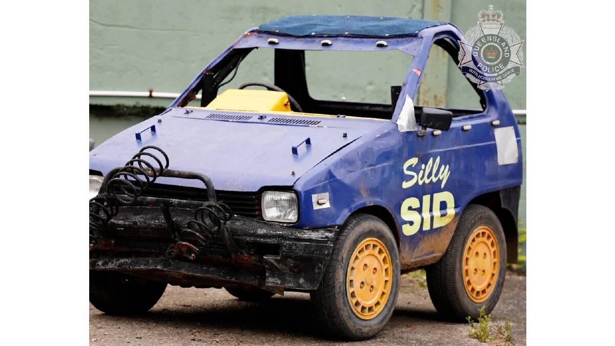 The 'clown car' seized by Queensland Police. Picture supplied