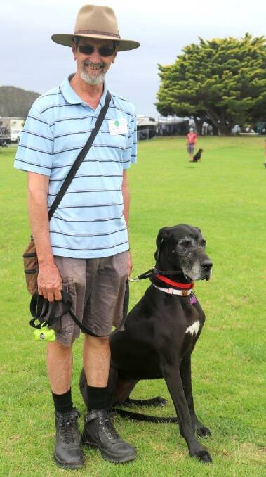 Odessa's first day at obedience training with Wayne
Picture: Rosy Williams