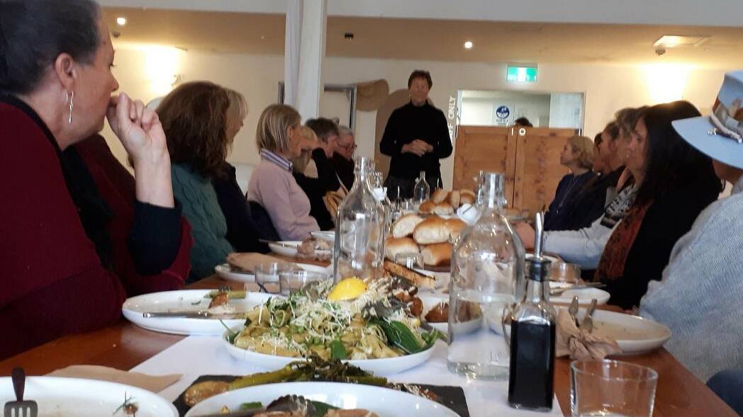  Women sharing lunch at the Eurofarmers Women's Networking Lunch.
Picture: supplied Mogendoura Farm Moruya