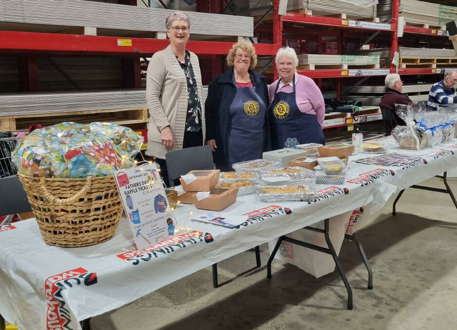 Batemans Bay CWA members Meg Sawtell, Chris Ross Magus and Glen Tulip at a recent market stall in Bunnings. Picture supplied