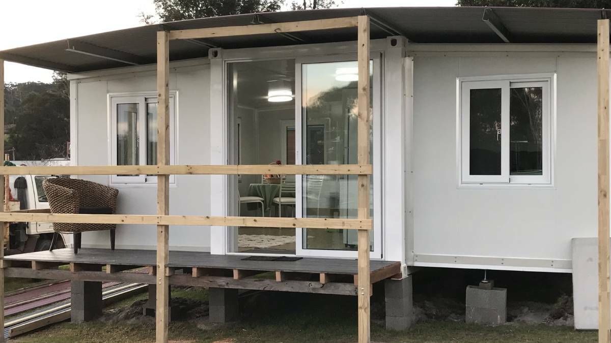 Bega MP Dr Michael Holland said the demountable units that Social Justice Advocates of the Sapphire Coast are installing in the Bega Valley could be a quick stop gap to the housing crisis in his electorate. Photo supplied