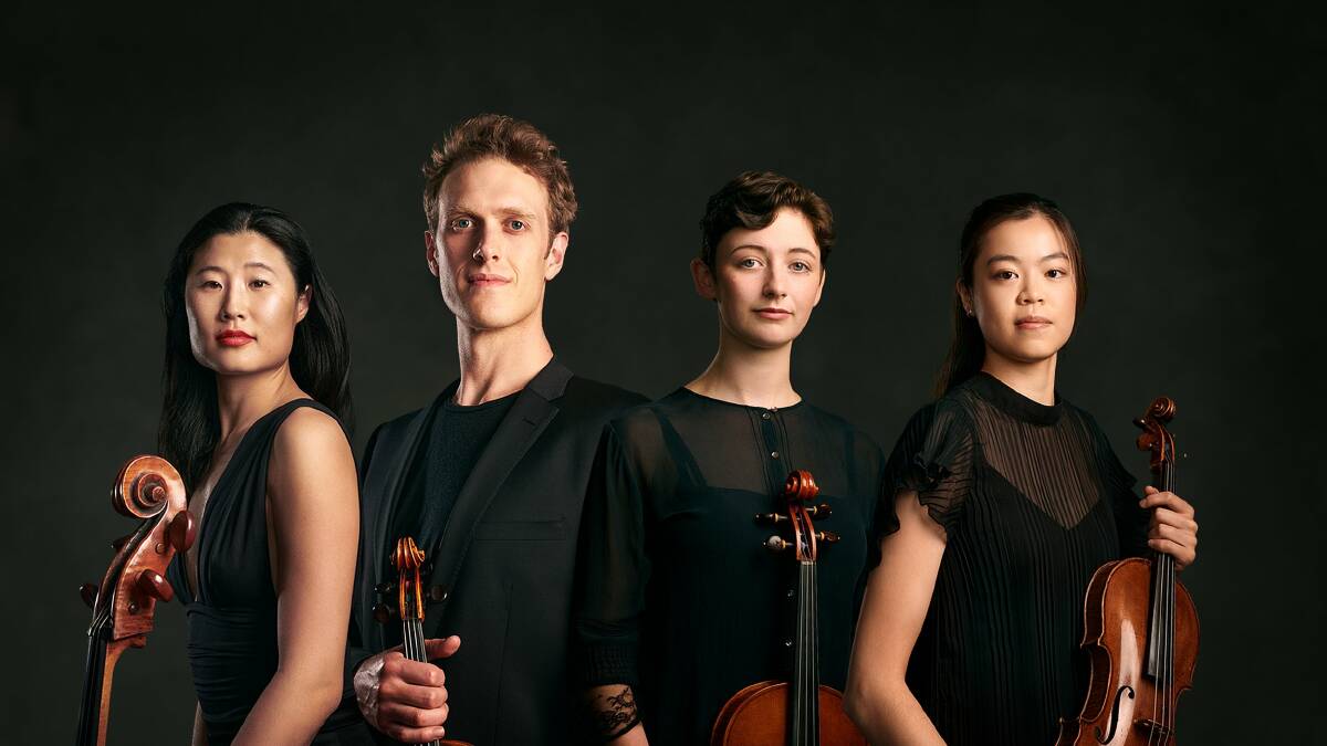 Melbourne's prize-winning Affinity Quartet will perform at Four Winds Windsong Pavilion at Barragga Bay, Bermagui on Sunday, 3 September, 2pm. Picture supplied