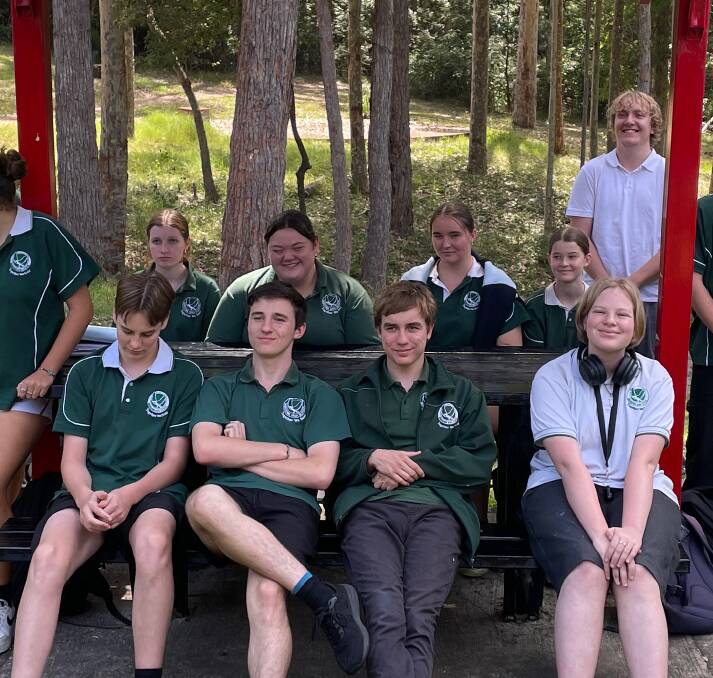 Charlie N (fourth in the front row) and Marli (third from the right in the back row) are looking forward to experiencing traditional Japanese culture first-hand. Picture by Marion Williams