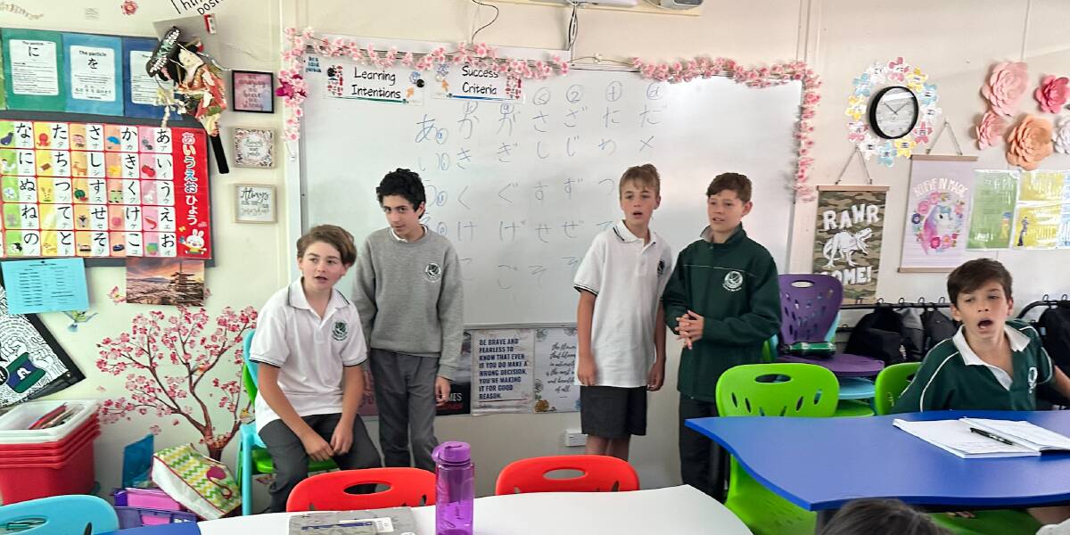 Students in Shirlee Rowland's Japanese class. Japanese is a mandatory subject in Year 7 at Narooma High School and elective from Year 9. Picture supplied.