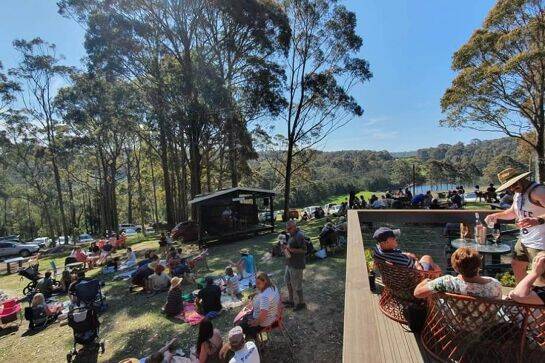 Locals enjoying the fun and chilled atmosphere at the Tilba Winery Live Music. Picture supplied.