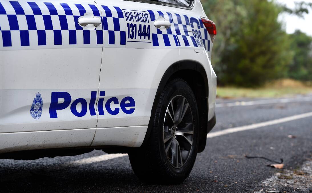 Victoria Police marked car. Picture Adam Trafford