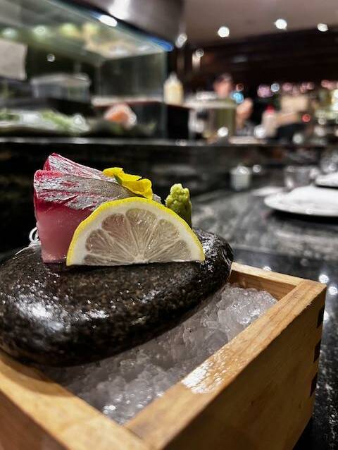 A selection of sashimi at MASU by Nic Watt. Picture by Lucinda Garbutt-Young A selection of sashimi at MASU by Nic Watt. Picture by Lucinda Garbutt-Young