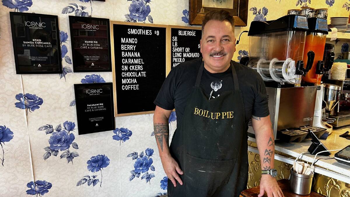 Robbie Kainuku in Blue Rose Cafe. Picture by Lucinda Garbutt-Young Robbie Kainuku in Blue Rose Cafe. Picture by Lucinda Garbutt-Young