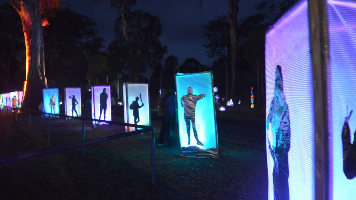 Repurposing for Resilience's life-size lanterns lit up the Luminous celebration at the Moruya Showground on Saturday, September 23.