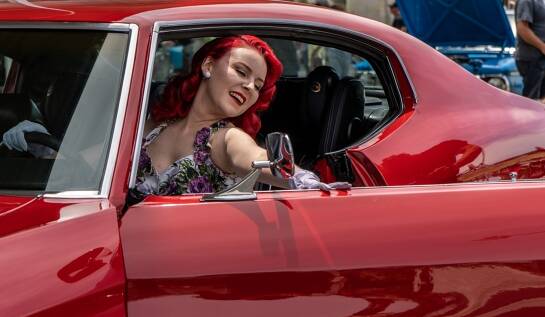 Check out classic cars at Batemans Bay's rock'n'roll festival, Crank It Up, at the Batemans Bay foreshore between November 17 and 19. Picture via Eurobodalla Shire Council