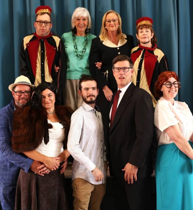 The cast of 'Lend Me A Soprano' is ready to perform at the Moruya Red Door Theatre this month. Picture via Moruya Red Door Theatre/Facebook