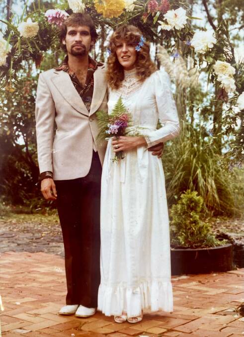 John and Jillaine Smith on their wedding day in the late 1970s. Picture supplied.