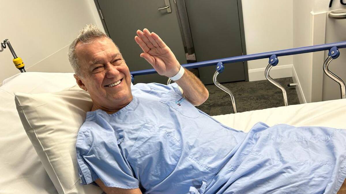 Jimmy Barnes appeared in good spirits before he underwent open heart surgery on December 13. Picture by X/@jimmybarnes
