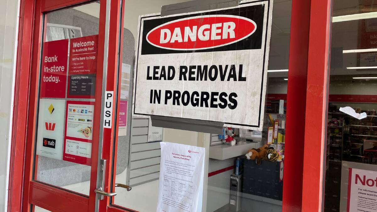 The Post Office was shut on February 5 after a lead contaminant was found in the flooring. Picture by Vic Silk