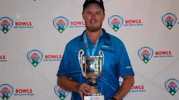 Jay Breust with his NSW State Championship trophy. Photo supplied