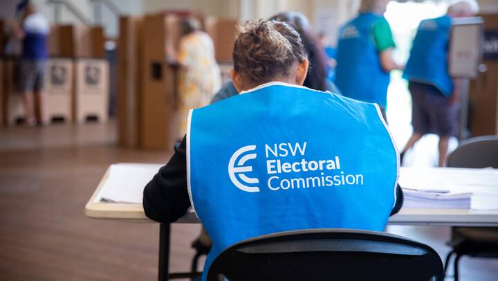 Electoral worker. Picture by NSW Electoral Commission