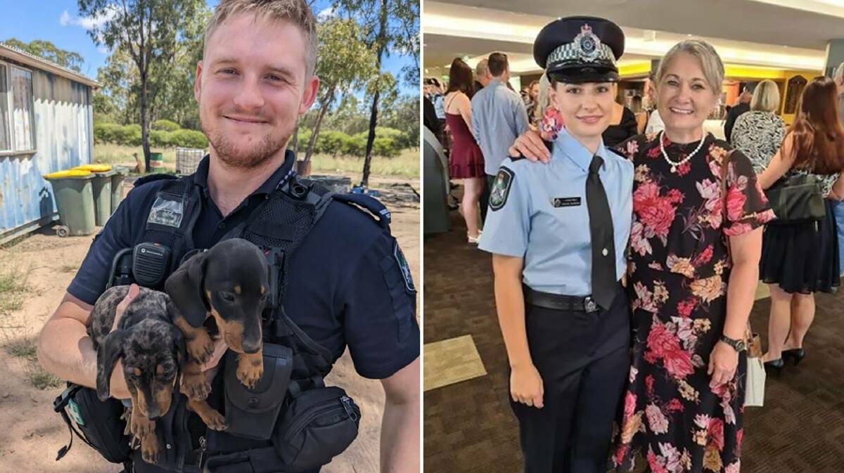 Constables Matthew Arnold and Rachel McCrow were wounded then fatally shot at close range. Pictures via QLD Police