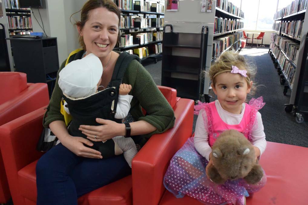 LOVE TO READ: Jess, Georgianna, Eloise and Daisy the wombat at last year's Shoalhaven Readers and Writers Festival.