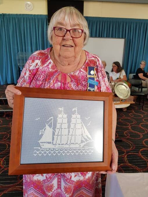 BIG WIN: Mary Conley won the over 80s section at the Far South Coast Group Handicraft and Land Cookery Day at Bermagui.