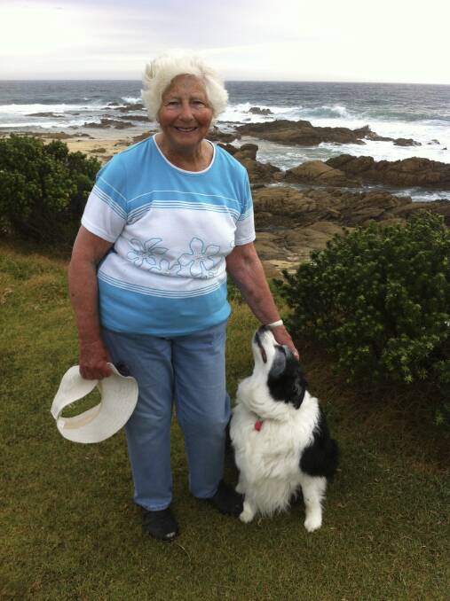 WORTH IT: Yve Robinson loves to walk dogs at Kianga Point. One reader is a big fan of this 'dog whisperer'.