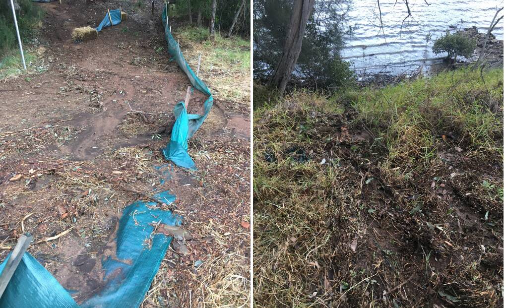 NOT HAPPY: A reader is upset about recent works in the Forsters Bay catchment.