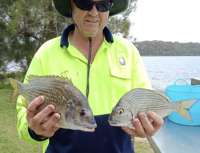 Narooma Sport and Gamefishing Club member John Thirtle was pleased with his catch.