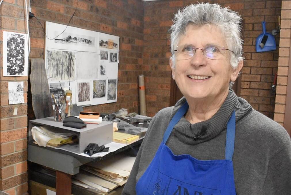 INSPIRING: Guerilla Bay printmaker artist Mirabel Fitzgerald will open her studio in person and online as part of the River of Art Festival.