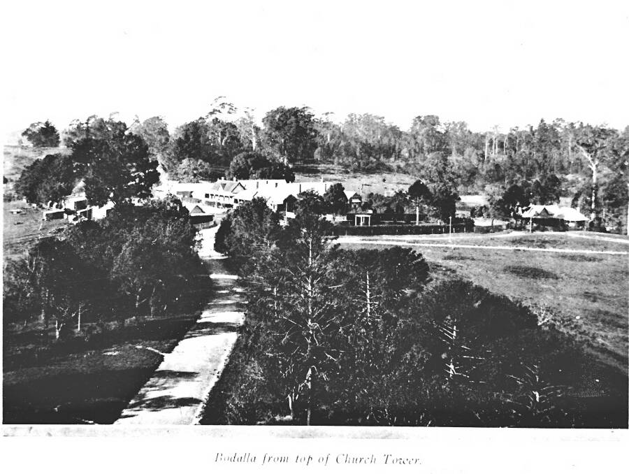 TOWERING VIEW: An undated image showing the view of Bodalla from the top of the church tower.