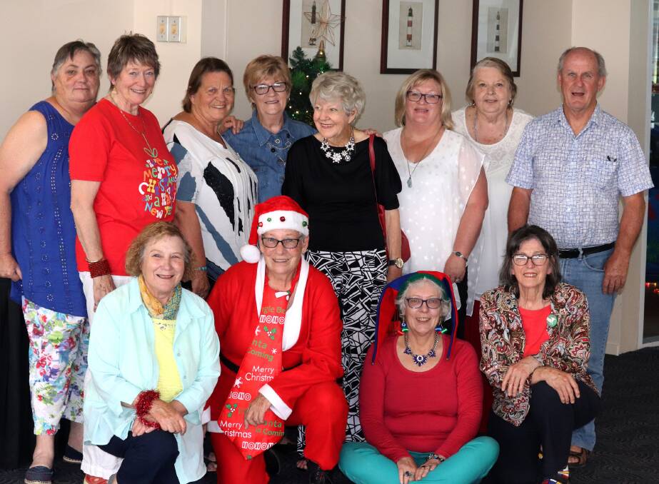 MACS: Members had a superb lunch and Christmas games with their own special Santa, Jilly Johnson, at the Narooma Golf Club on December 11.