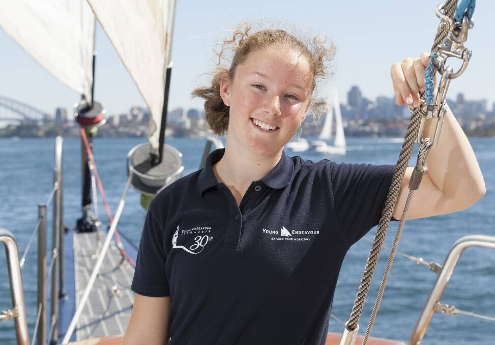 Year 11 Moruya High student Bridget Lunn recently sailed on the voyage of a lifetime on tall ship STS Young Endeavour from Eden to Sydney, with the support of the Order of Australia Association Narooma.