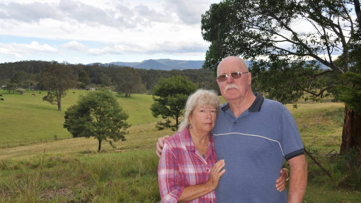 OPPOSING VIEW: Denise and Quentin Warden love the vista from their Eurobodalla Shire home and oppose a solar farm planned for next door.