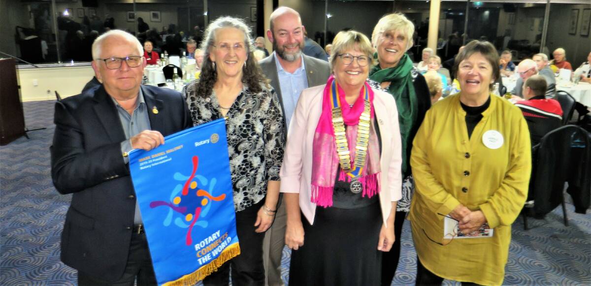TEAM: Narooma's new board for 2019-2020 includes Rod Walker, treasurer Lynn Hastings, president elect Rolf Gimmel, Ange Ulrichsen and Laurelle Pacey. Other directors not present were Sandra and John Doyle.