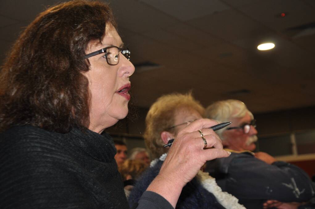 Mandy Hall seeks clarity on what figures NAB had relies on in deciding to close the Narooma branch.