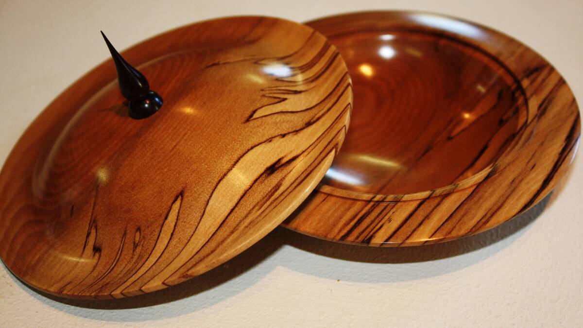 Paul Healey's "sassi bowl" will be one of many items displayed at the woodworking show at Central Tilba on the June long weekend.