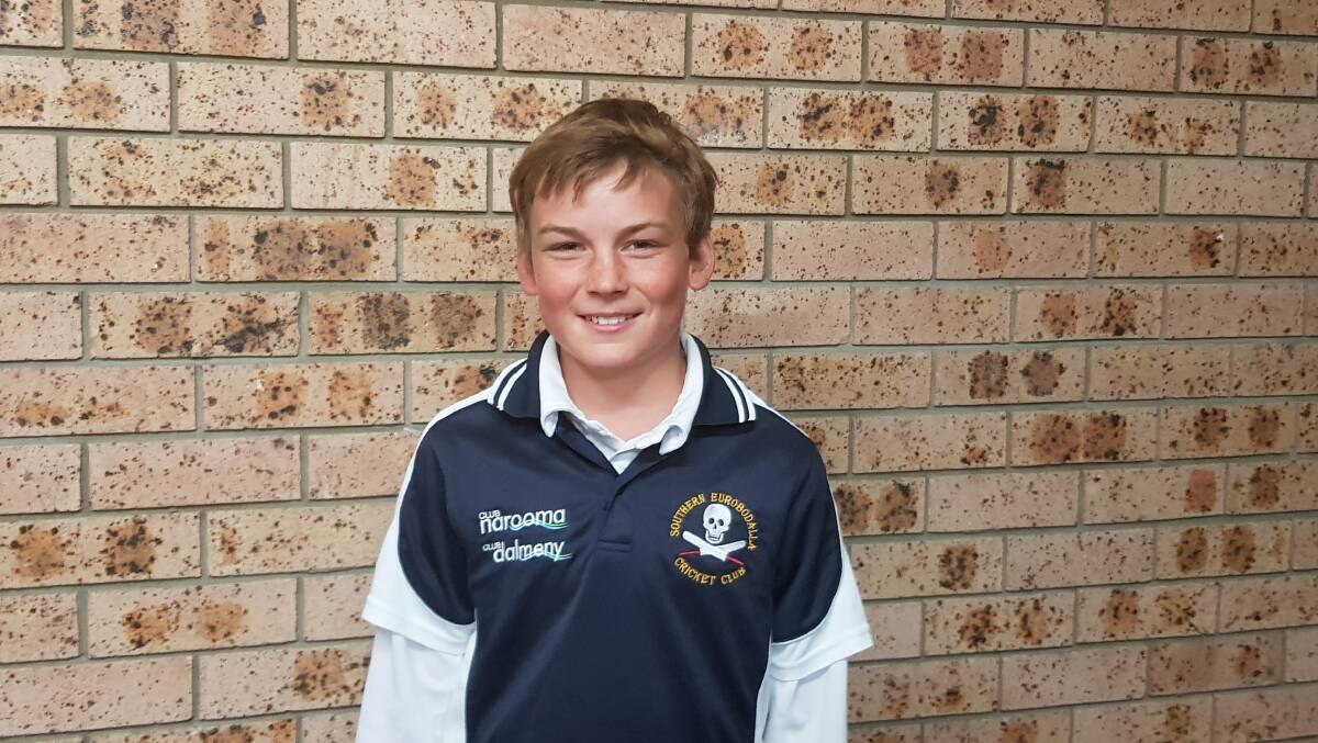 Logan Allison: At 13, he is taking big strides in local cricket.