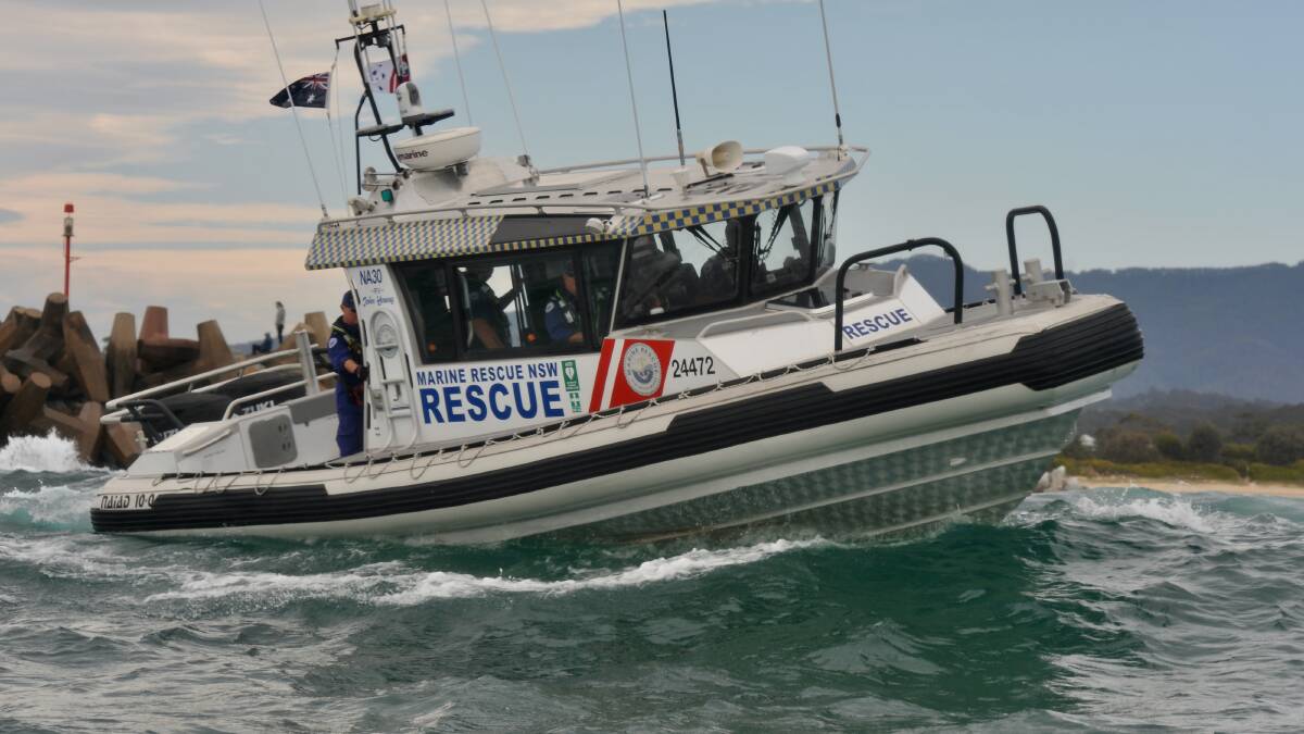 Marine Rescue NSW vessel Narooma 30. Picture supplied
