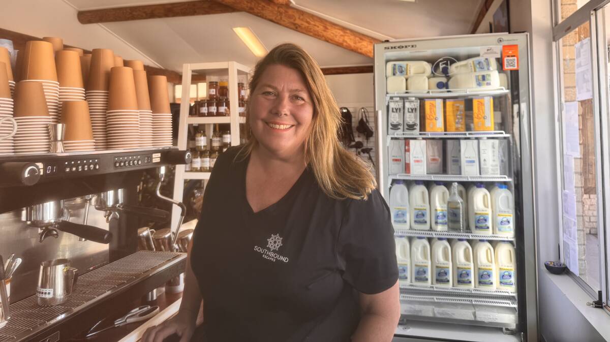 Sally Bouckley of Southbound Escapes says she can't understand why an application to have a food truck on the unused reserve adjacent to her business was rejected by councillors. Picture supplied